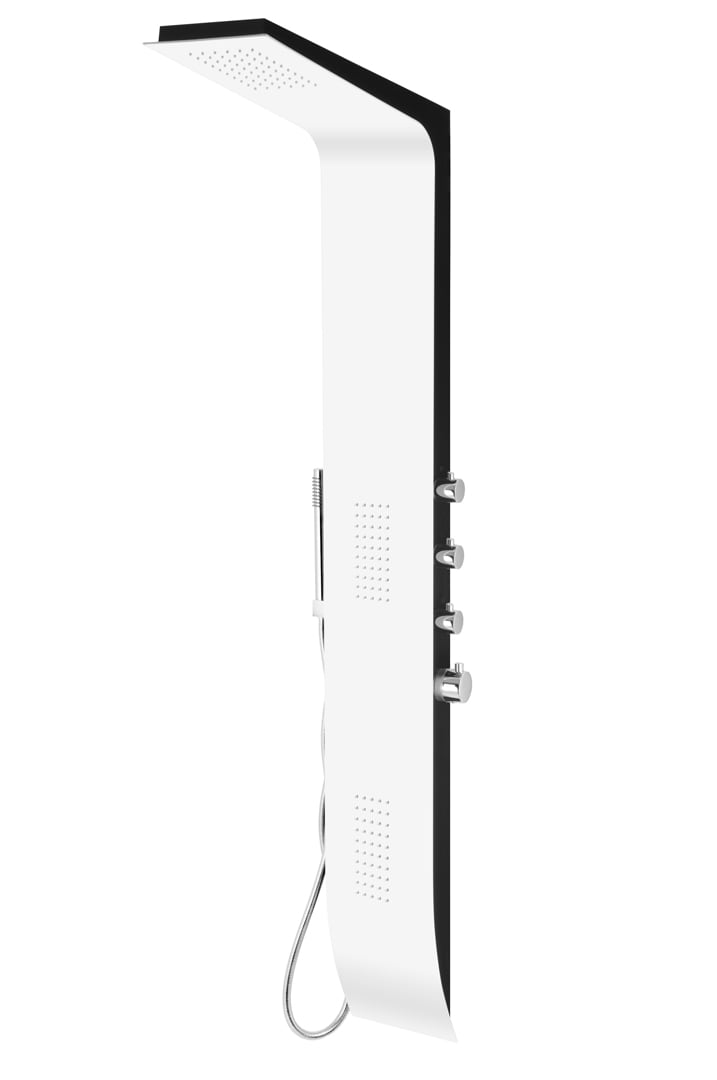panel prysznicowy biały